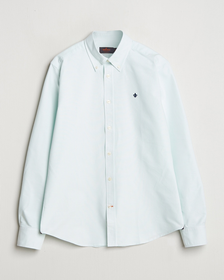 Herren | Treue-Rabatt für Stammkunden | Morris | Douglas Striped Oxford Green