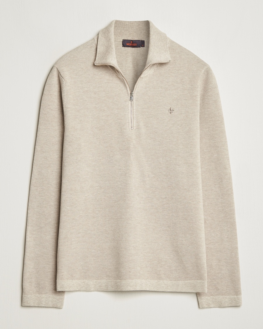 Herren | Treue-Rabatt für Stammkunden | Morris | Jake Cotton Half Zip Khaki