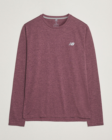 Herren | T-Shirts | New Balance Running | Athletics Run Long Sleeve T-Shirt Faded Plum