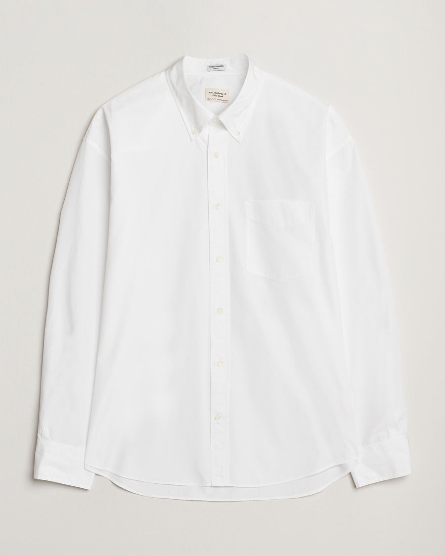 Herren | Business & Beyond - Casual | GANT 240 Mulberry Street | Oversized Poplin Shirt White