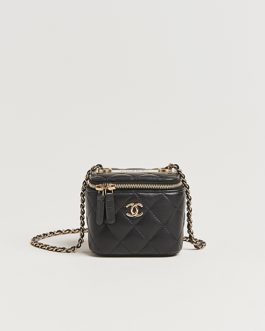 Herren | | Chanel Pre-Owned | Vanity Chain Shoulder Bag Lambskin Matelassé Black