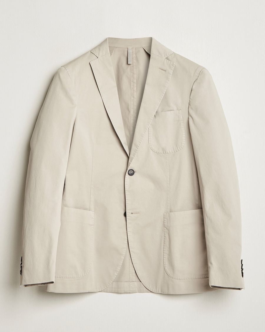 Herren | Kleidung | Incotex | Unconstructed Comfort Cotton Blazer Light Beige