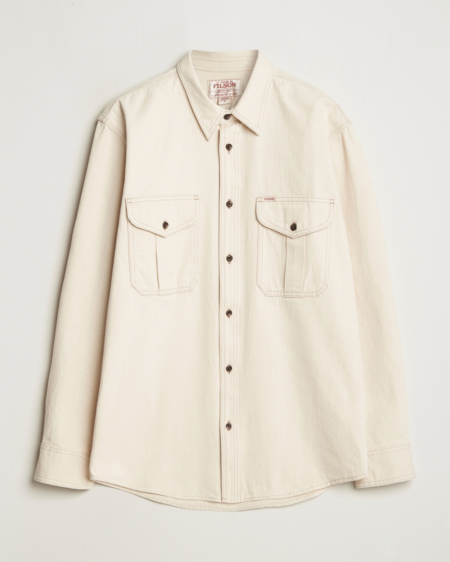 Herren | Freizeithemden | Filson | Denim Guide Shirt Natural Seed