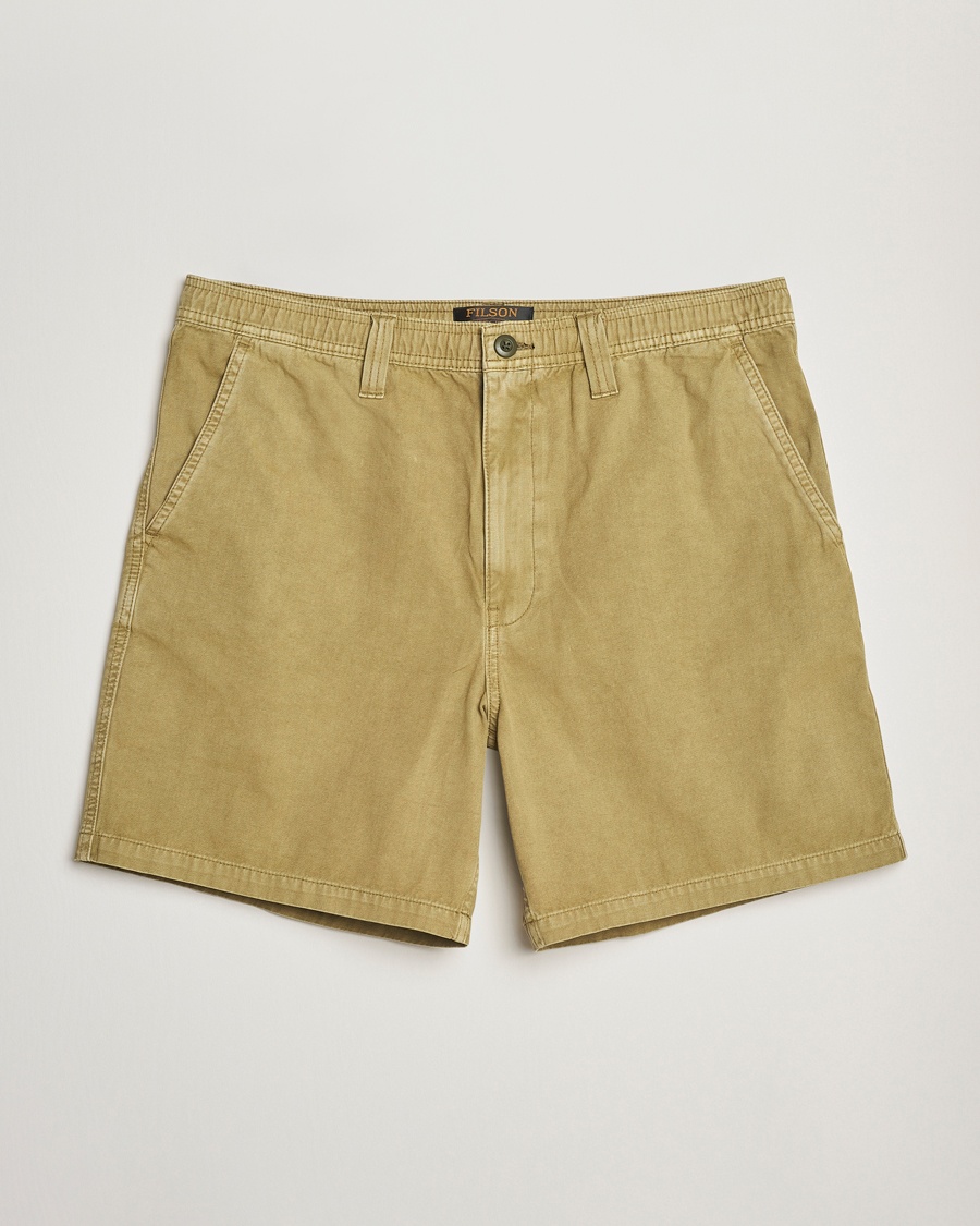 Herren | Filson | Filson | Oakville Canvas Shorts Slate Olive