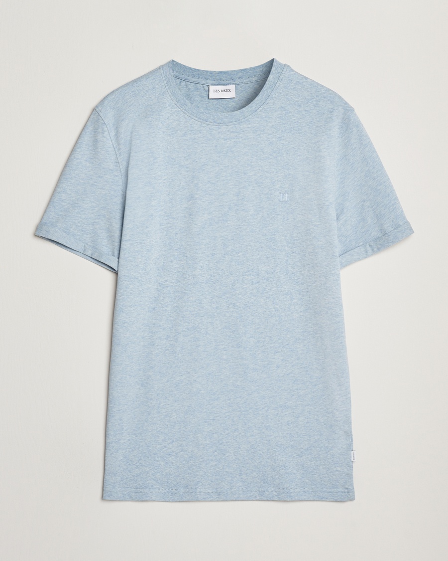 Herren | Business & Beyond | LES DEUX | Nørregaard Tonal T-Shirt Xenon Blue Melange