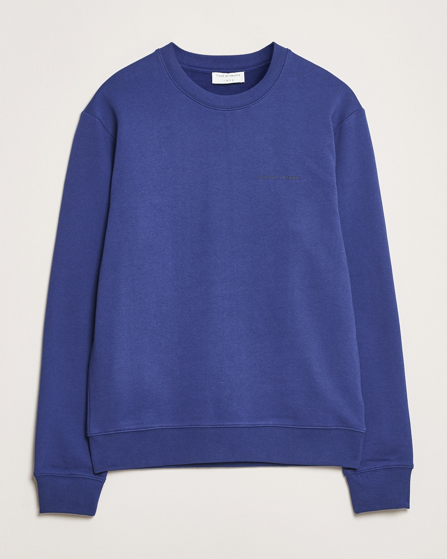 Herren | Kleidung | Tiger of Sweden | Emerson Crew Neck Sweatshirt Pansy Blue