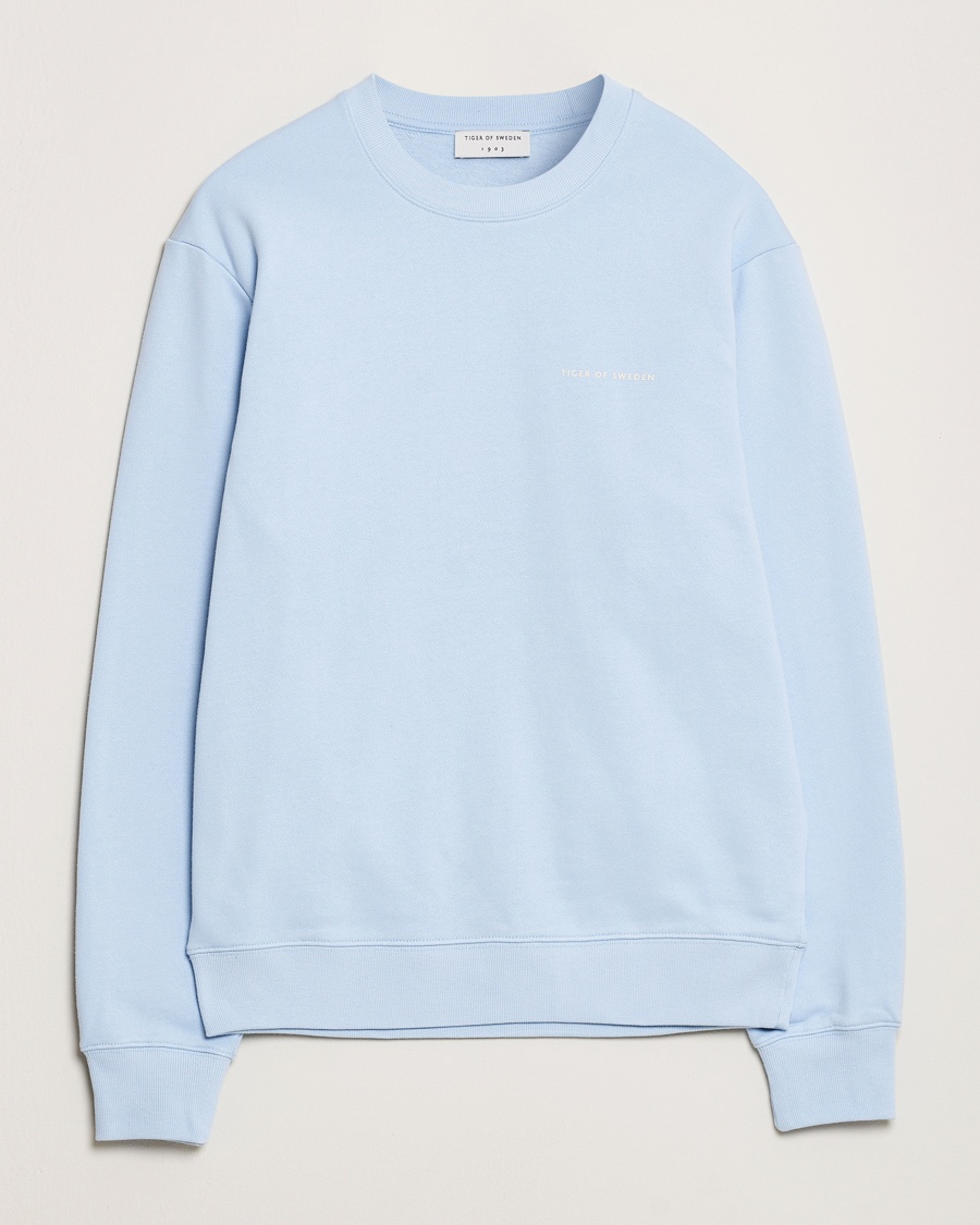 Herren | Kleidung | Tiger of Sweden | Emerson Crew Neck Sweatshirt Light Blue