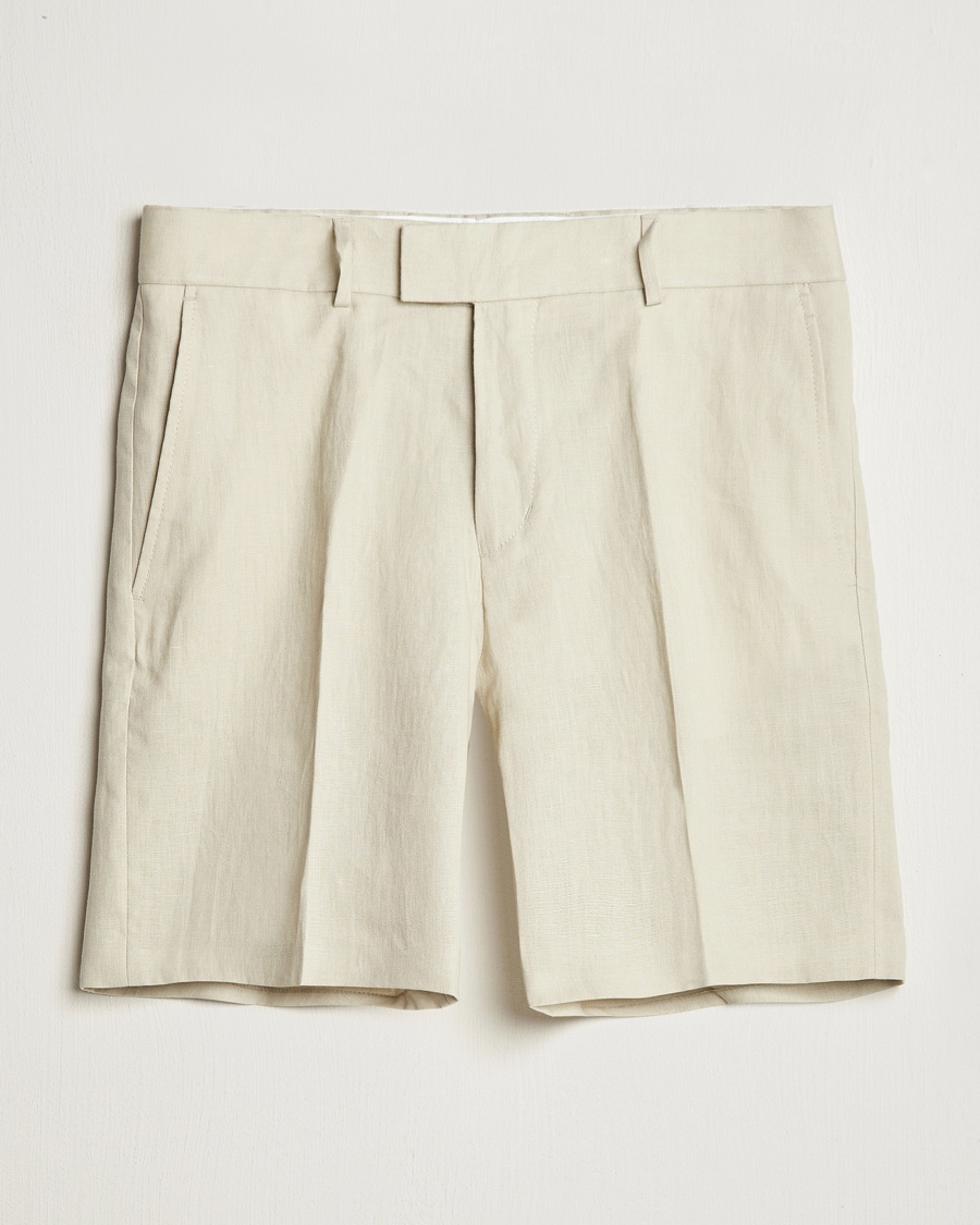 Herren | Leinenshorts | Tiger of Sweden | Thiago Linen Shorts Cream Sand