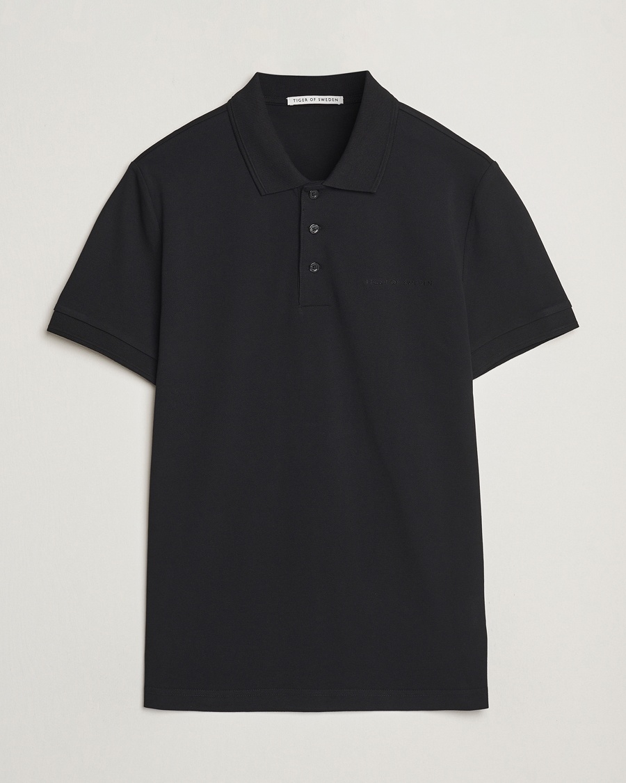 Herren | Kurzarm-Poloshirts | Tiger of Sweden | Darios Polo Black