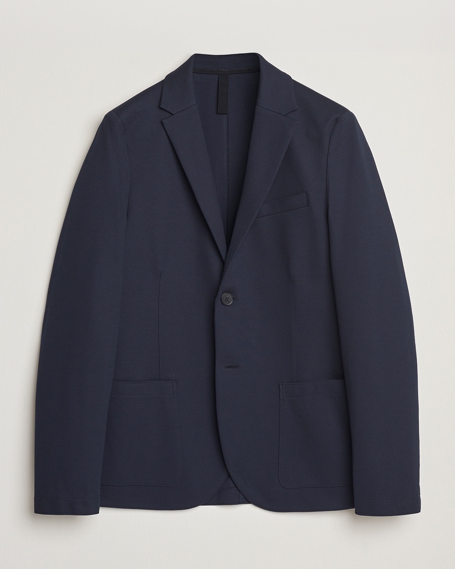 Herren | Business & Beyond | Harris Wharf London | Loro Piana Cavalry Twill Blazer Navy Blue