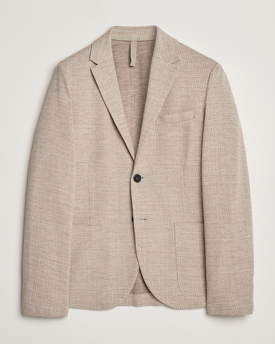 Herren | Leinensakko | Harris Wharf London | Loro Piana Hopsack Wool/Silk/Linen Blazer Oat