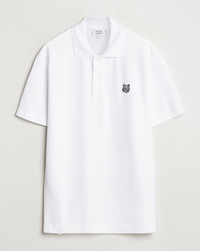 Herren | Maison Kitsuné | Maison Kitsuné | Tonal Fox Head Polo White