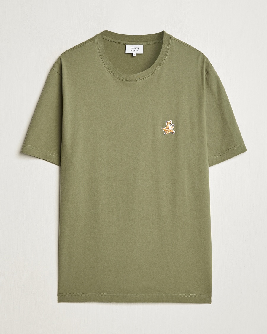 Herren | Maison Kitsuné | Maison Kitsuné | Speedy Fox T-Shirt Bay Leaf