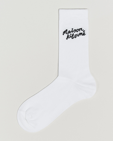 Herren | Socken | Maison Kitsuné | Handwriting Socks White
