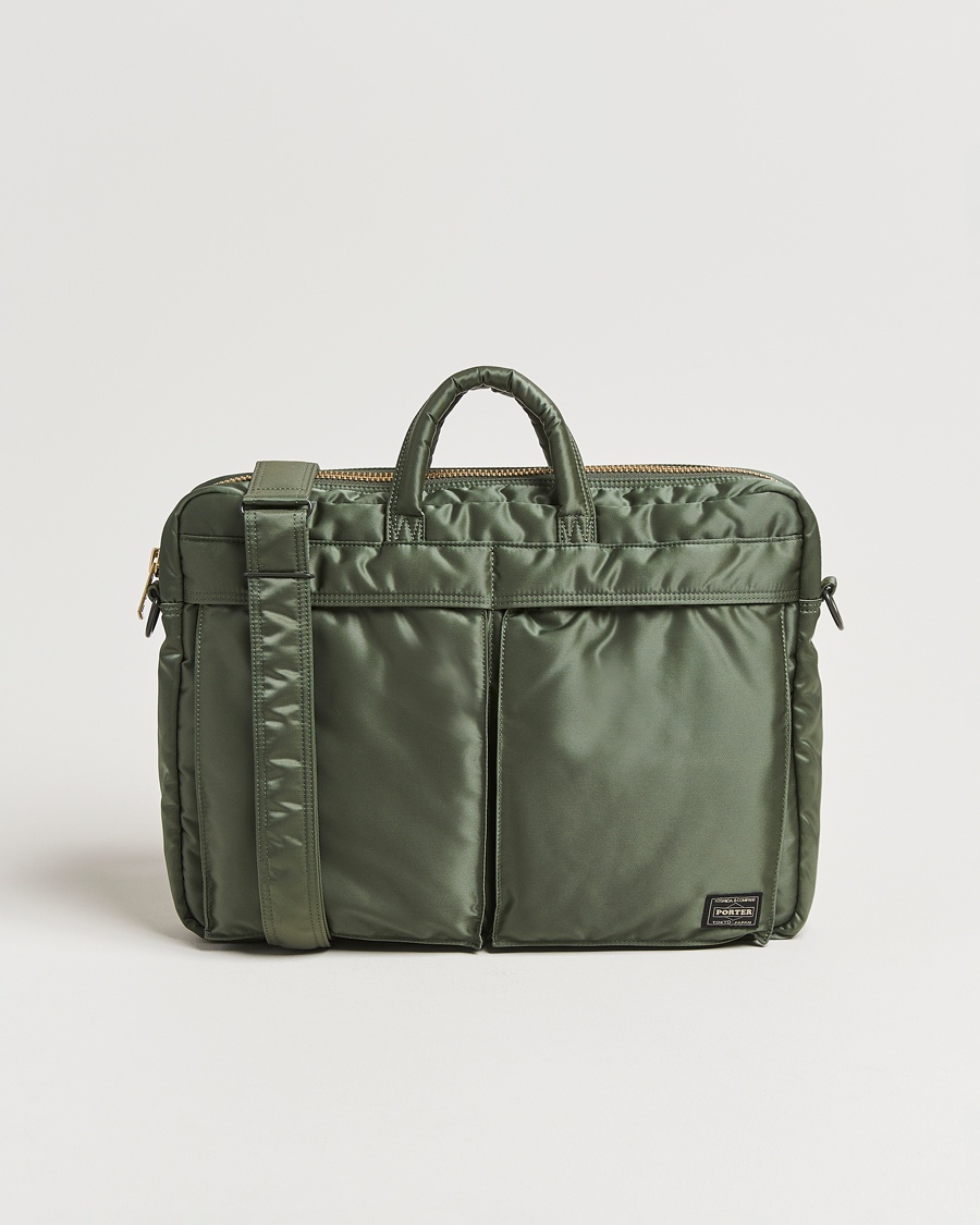 Porter-Yoshida & Co.Tanker 2Way Document BagSage Green – Grün