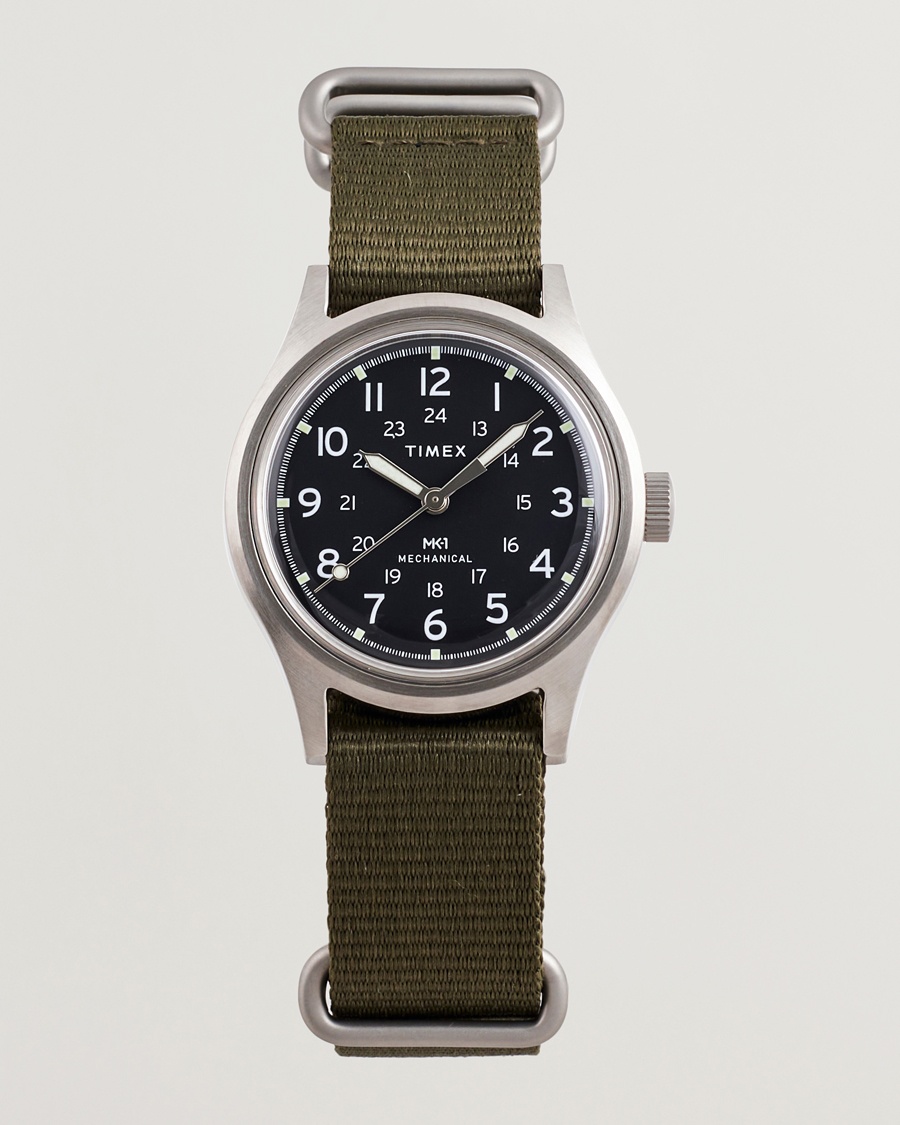 Timex MK1 Hand Wind 36mm Green Black Dial – Grün