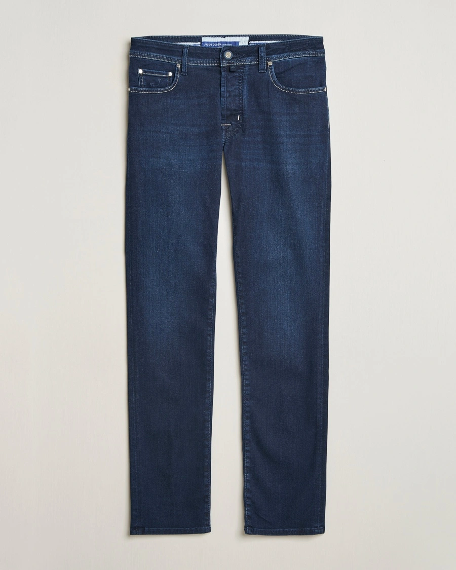 Herren | | Jacob Cohën | Bard Slim Fit Stretch Rinse Jeans Dark Blue