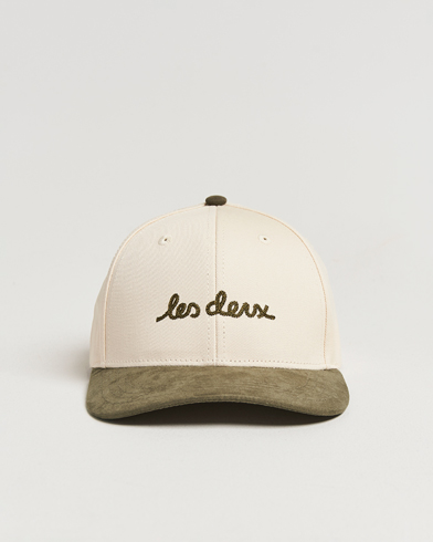 Herren | Neue Produktbilder | LES DEUX | Brad Contrast Suede Baseball Cap Ivory