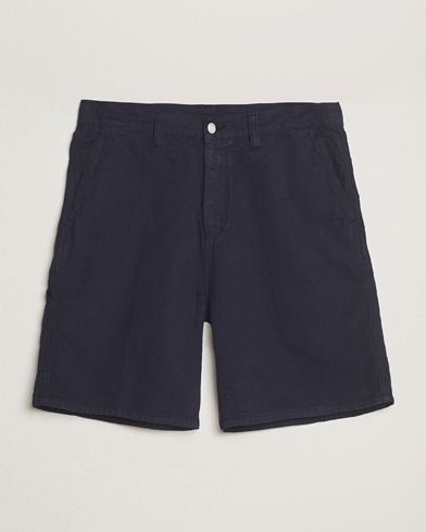 Carhartt WIP Walter Single Knee Cotton/Linen Short Dark Navy – Blau