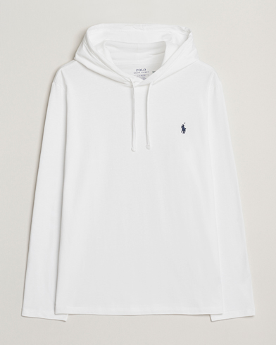Polo Ralph Lauren Long Sleeve Hooded T-Shirt White - Weiß - Langarm t-shirt - Grösse: S