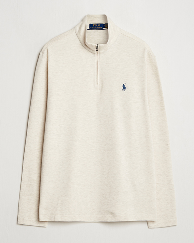 Herren | Business & Beyond - Casual | Polo Ralph Lauren | Cotton/Nylon Half Zip Chalk Heather