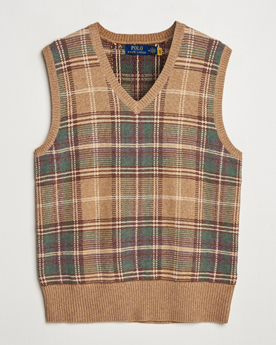 Herren | Business & Beyond - Casual | Polo Ralph Lauren | Wool/Cotton Vest Tan Combo