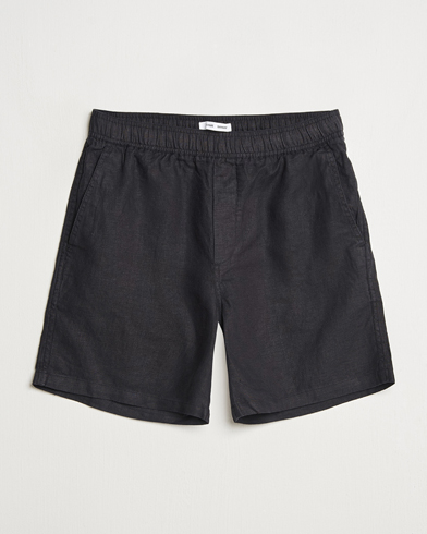 Herren | Business & Beyond - Casual | Samsøe Samsøe | Jabari Linen Drawstring Shorts Black