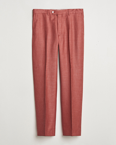 Herren | Kleidung | Oscar Jacobson | Del S Wool/Silk/Linen Trousers Red