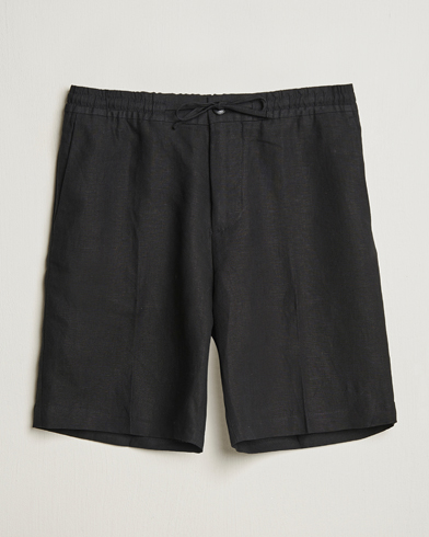 Herren | Summer Holiday by J.Lindeberg | J.Lindeberg | Brady Drape Linen Shorts Black