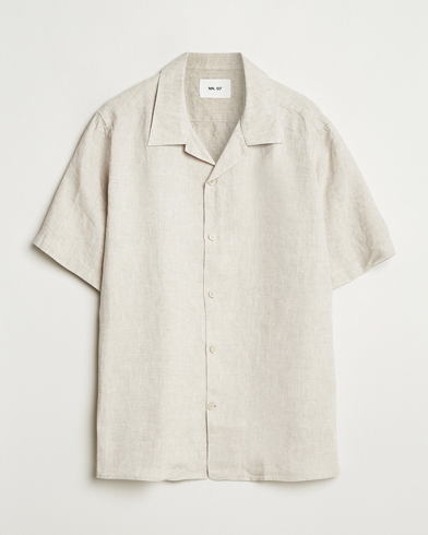 Herren | Neue Produktbilder | NN07 | Julio Linen Resort Shirt Oat