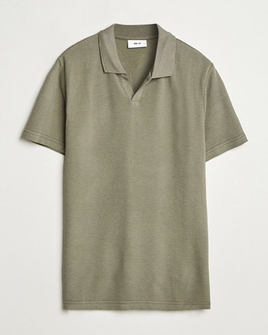 Herren | Neue Produktbilder | NN07 | Paul Cotton/Lyocell Polo Capers Green