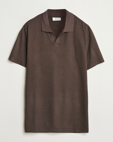 Herren | Neue Produktbilder | NN07 | Paul Cotton/Lyocell Polo Coffee