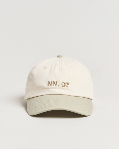 Herren | Neue Produktbilder | NN07 | Logo Cap Sage Green/Off White