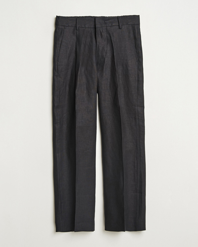 Herren | Neue Produktbilder | NN07 | Kay Relaxed Fit Linen Trousers Black
