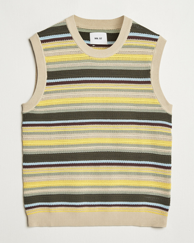 Herren | Neue Produktbilder | NN07 | Huxley Knitted Striped Vest Multi