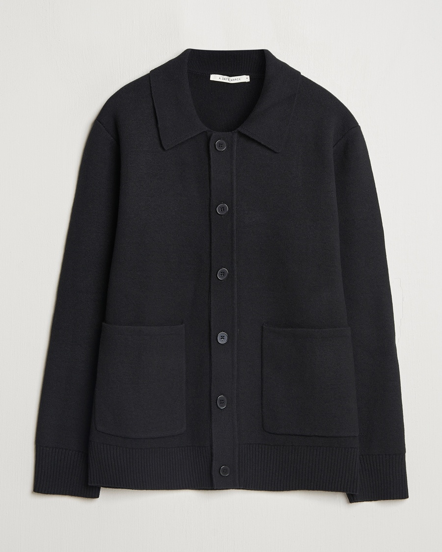 Herren | A Day's March | A Day's March | Holt Cardigan Black