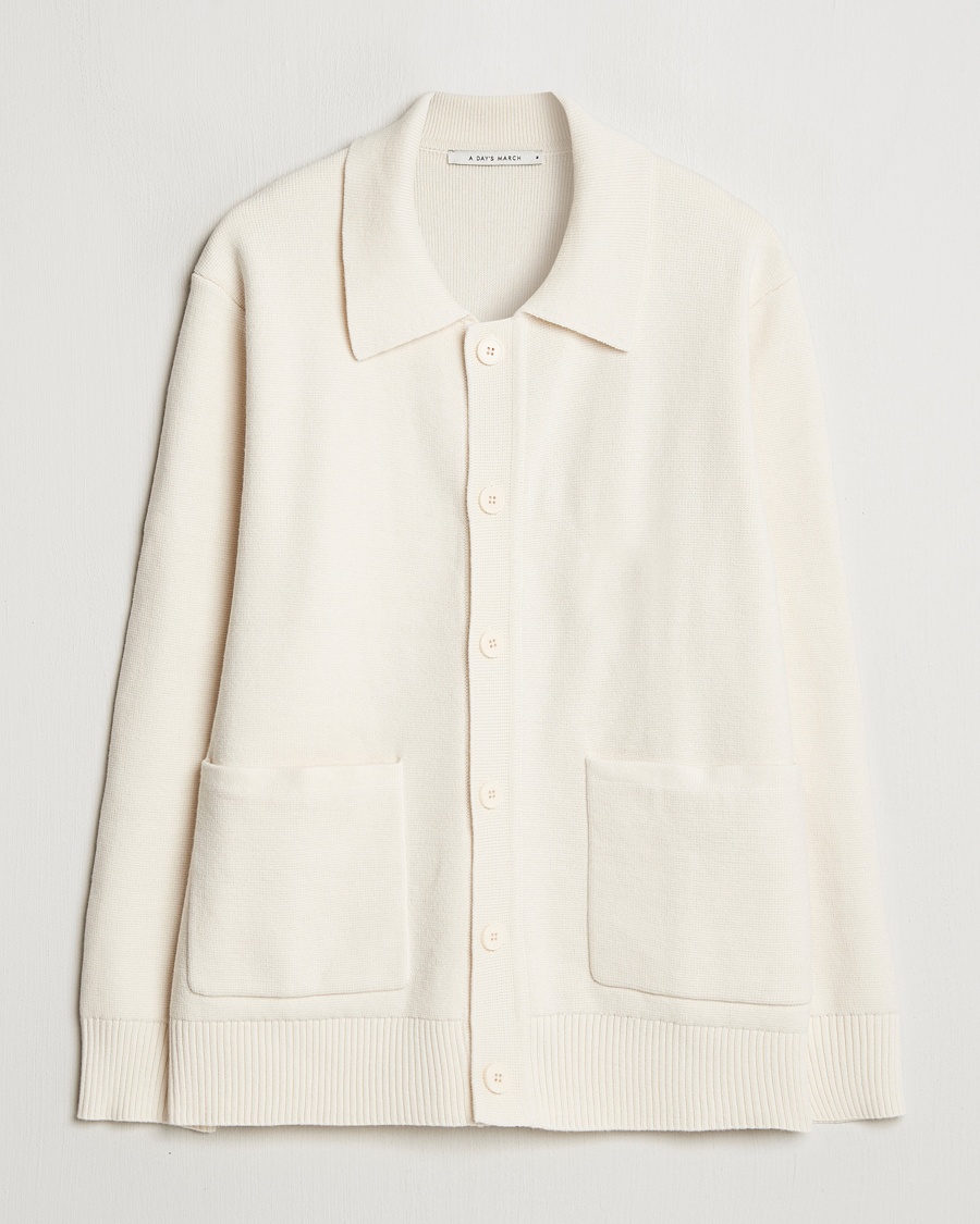 Herren | A Day's March | A Day's March | Holt Cardigan Off White