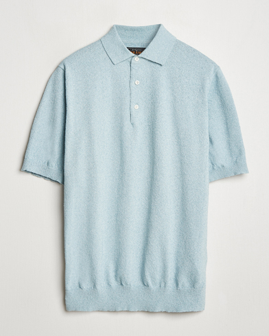 Herren | Treue-Rabatt für Stammkunden | BEAMS PLUS | Short Sleeve Boucle Polo Light Blue