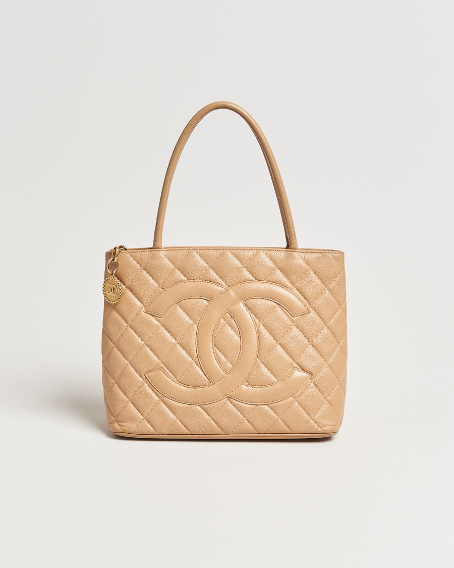 Herren | | Chanel Pre-Owned | Medallion Tote Bag Caviar Beige