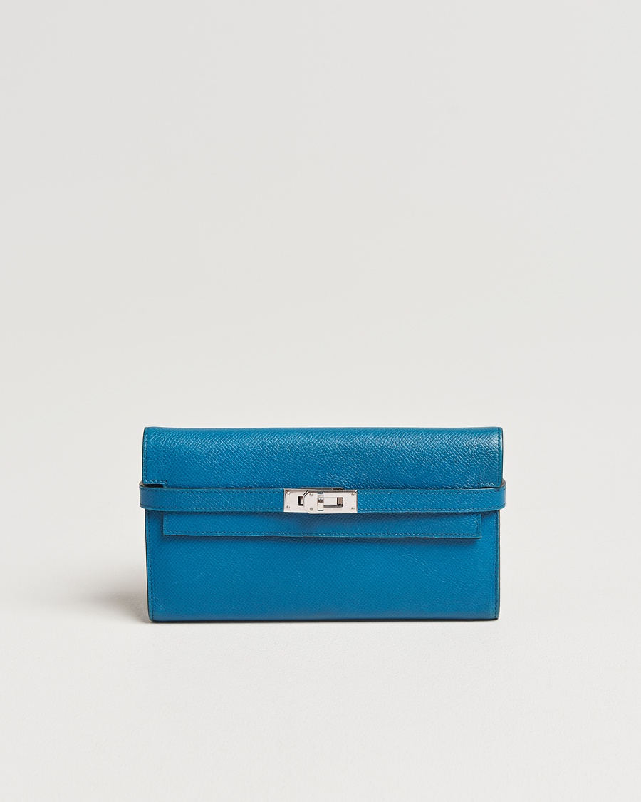 Herren | | Hermès Pre-Owned | Kelly Wallet Epsom Leather Blue