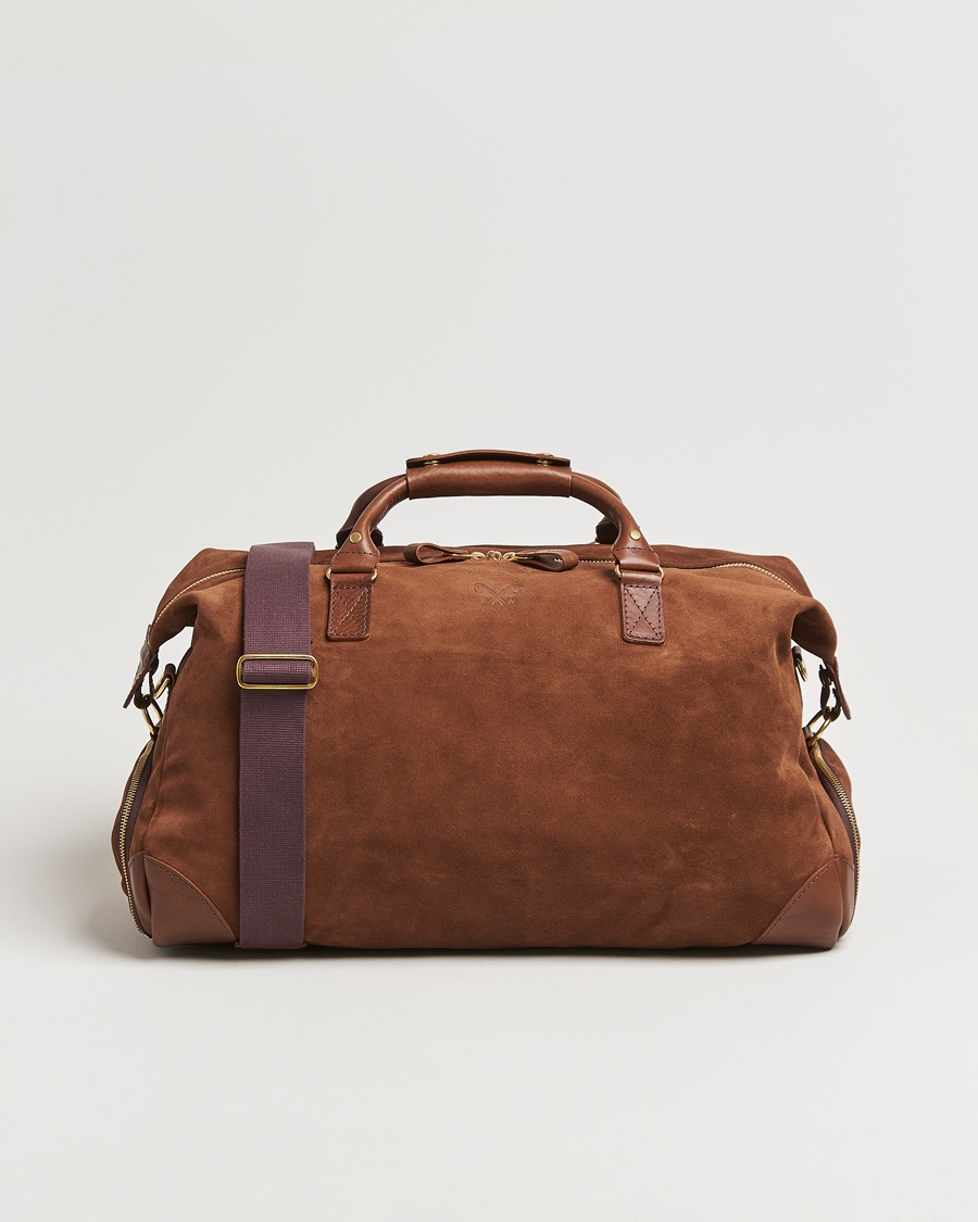 Herren | Taschen | Bennett Winch | Suede Weekender Brown