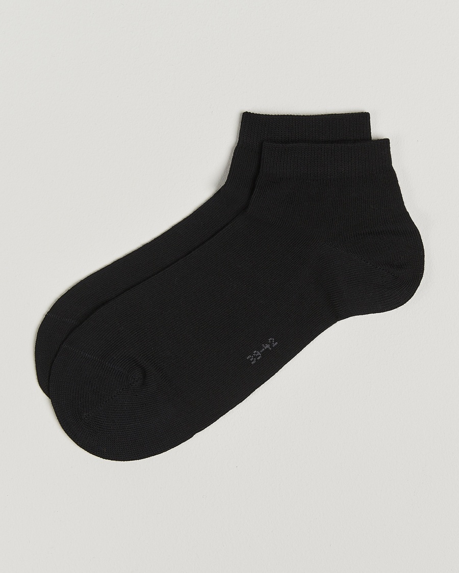 Falke Happy 2-Pack Cotton Sneaker Socks Black – Schwarz