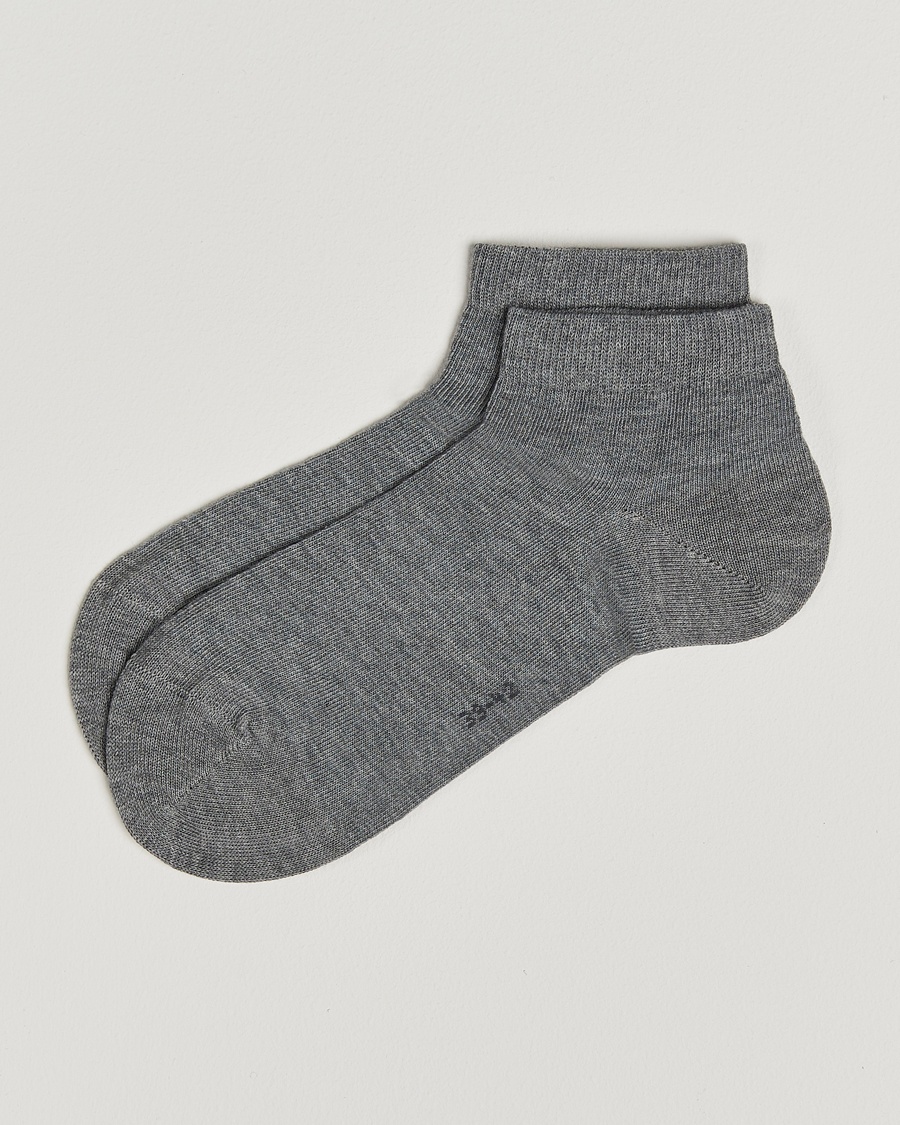 Falke Happy 2-Pack Cotton Sneaker Socks Light Grey Melange – Grau