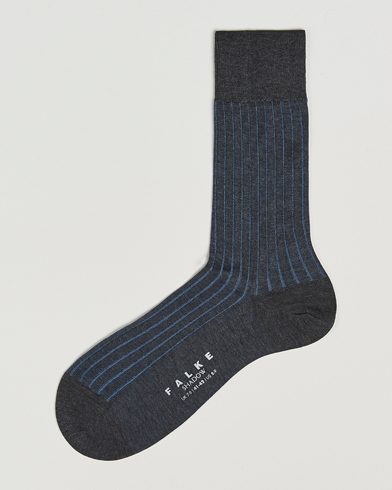 Herren | Falke | Falke | Shadow Stripe Sock Anthracite Melange