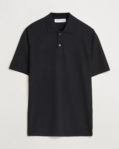 Herren | Business & Beyond | Samsøe Samsøe | Sarown Knitted Polo Black