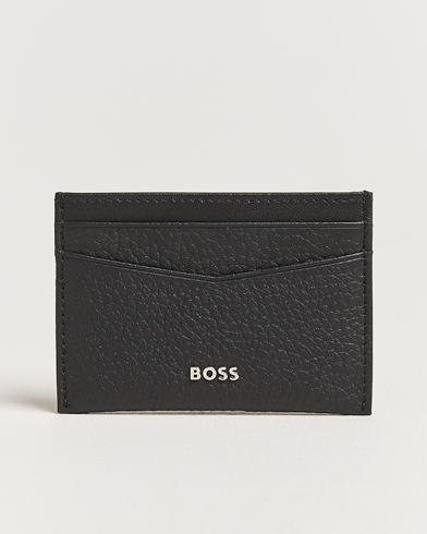 Herren | Business & Beyond - Formal | BOSS BLACK | Crosstown Leather Card Holder Black