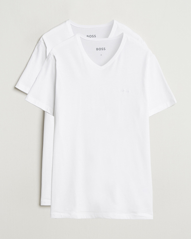 BOSS BLACK 2-Pack Relaxed Fit V-Neck T-Shirt White – Weiß
