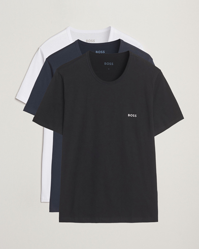 Herren | Neue Produktbilder | BOSS BLACK | 3-Pack Crew Neck T-Shirt White/Navy/Black