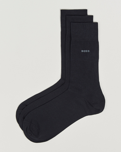 BOSS BLACK 3-Pack RS Uni Socks Dark Blue – Blau