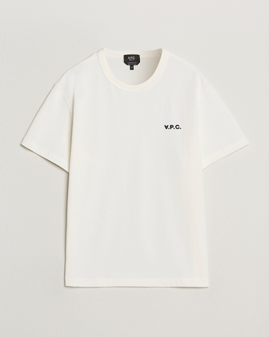 A.P.C. Boxy Fit Petit VPC T-Shirt White/Dark Navy – Weiß